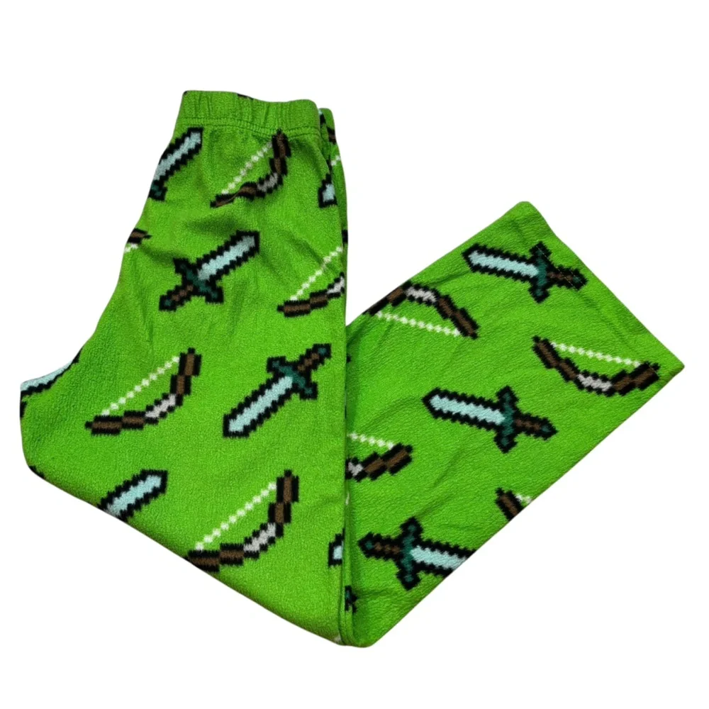 Lot of 4 Pairs of‎ Boys Pajama Pants All Size 8 Various Brands